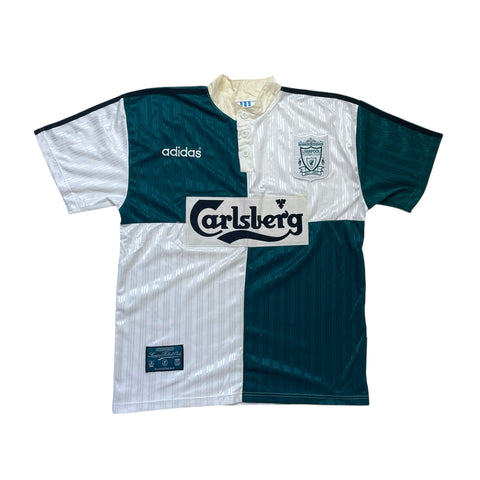 LIVERPOOL 1995/96 AWAY FOOTBALL SHIRT (M)