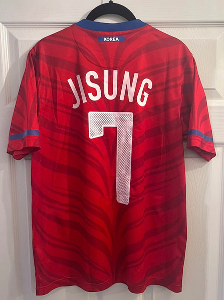 SOUTH KOREA 2010/11 HOME FOOTBALL SHIRT ‘JISUNG #7’ (M)