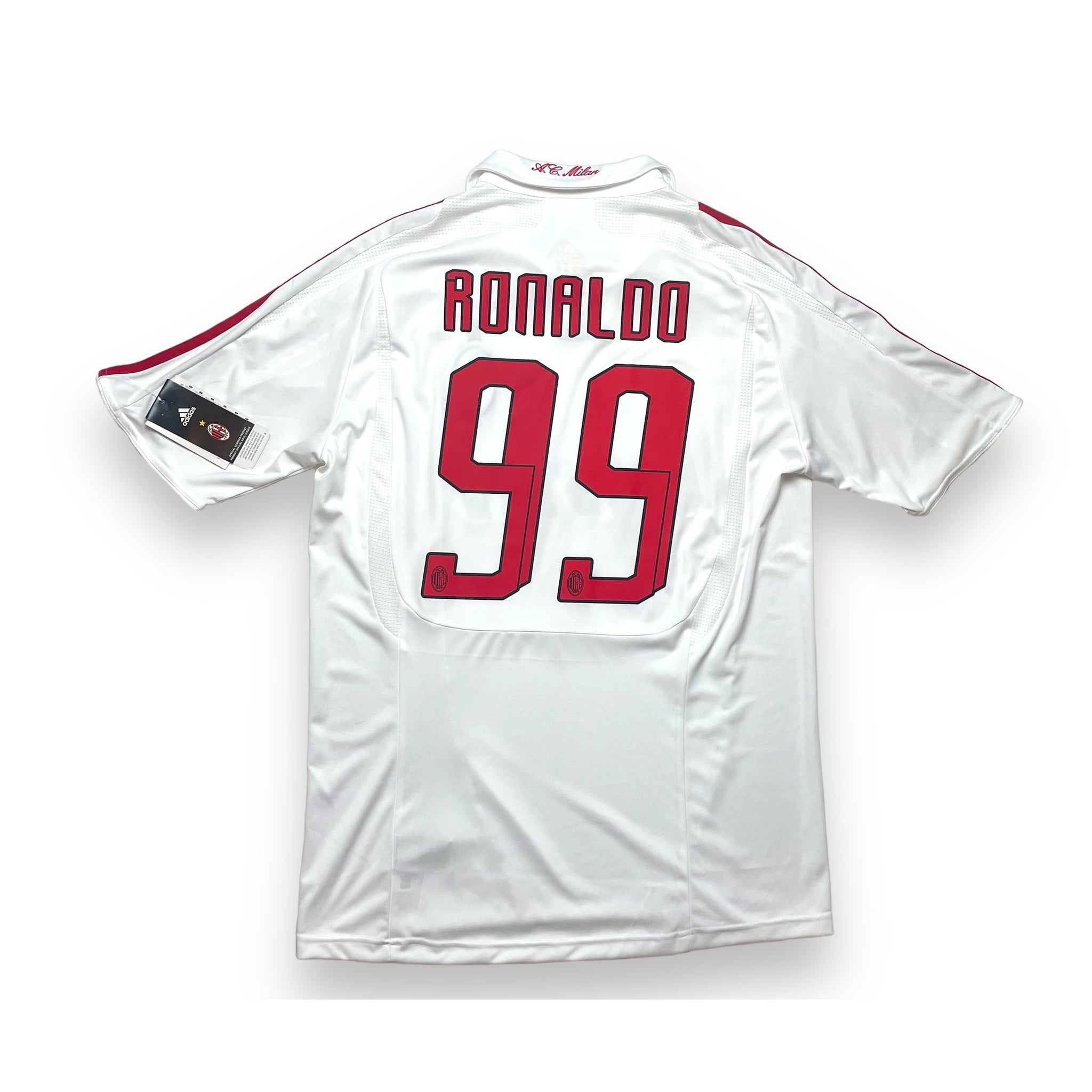 AC MILAN 2007/08 AWAY FOOTBALL SHIRT ‘RONALDO #9’ *BNWT* (XL)