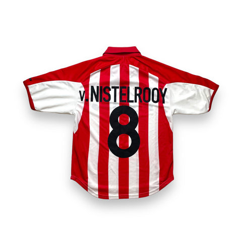 PSV EINDHOVEN 2000/02 HOME FOOTBALL SHIRT ‘VAN NISTELROOY #8’ (S)