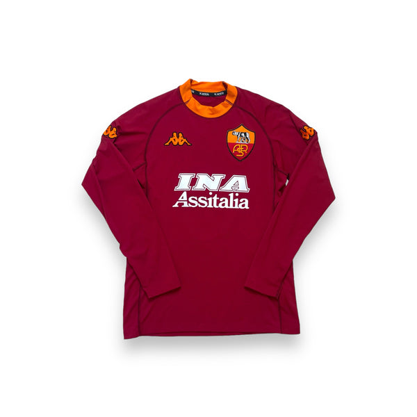 ROMA 2000/01 HOME LONG SLEEVE FOOTBALL SHIRT ‘NAKATA #8’ (S)