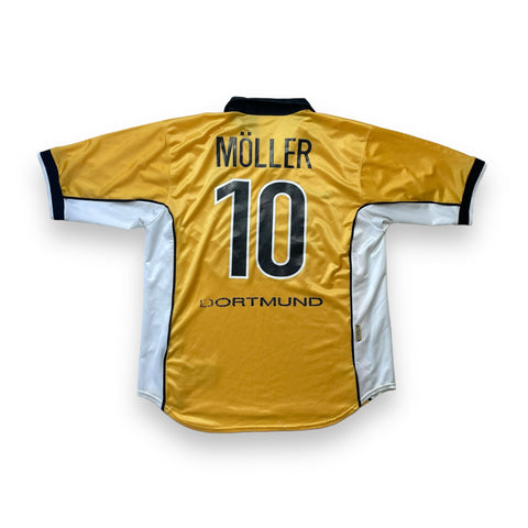 BORUSSIA DORTMUND 1998/00 HOME FOOTBALL SHIRT ‘MULLER #10’ (XL)