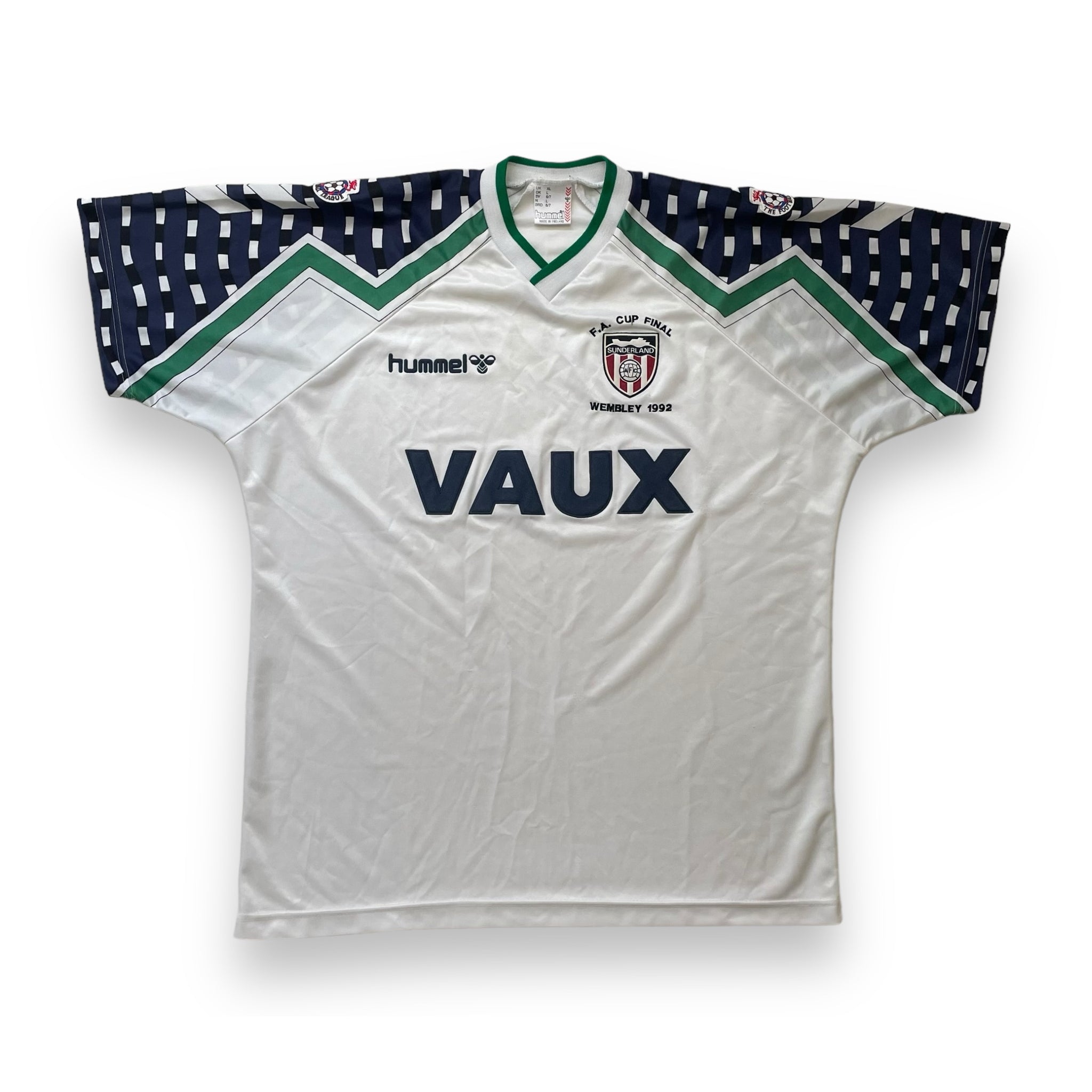 SUNDERLAND 1991/94 AWAY FOOTBALL SHIRT ‘FA CUP FINAL 1992’ (XL)