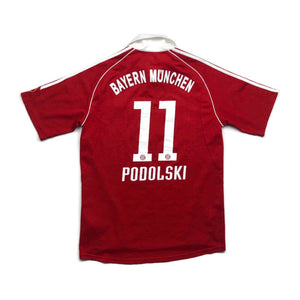 BAYERN MUNICH 2006/07 HOME FOOTBALL SHIRT ‘PODOLSKI #11’ (M)