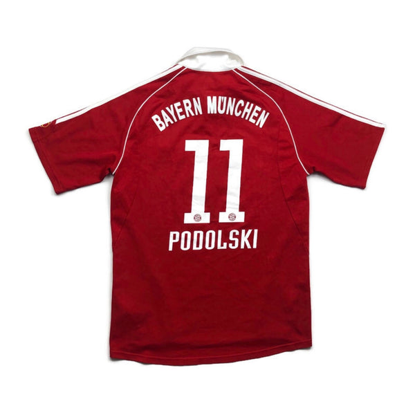 BAYERN MUNICH 2006/07 HOME FOOTBALL SHIRT ‘PODOLSKI #11’ (M)