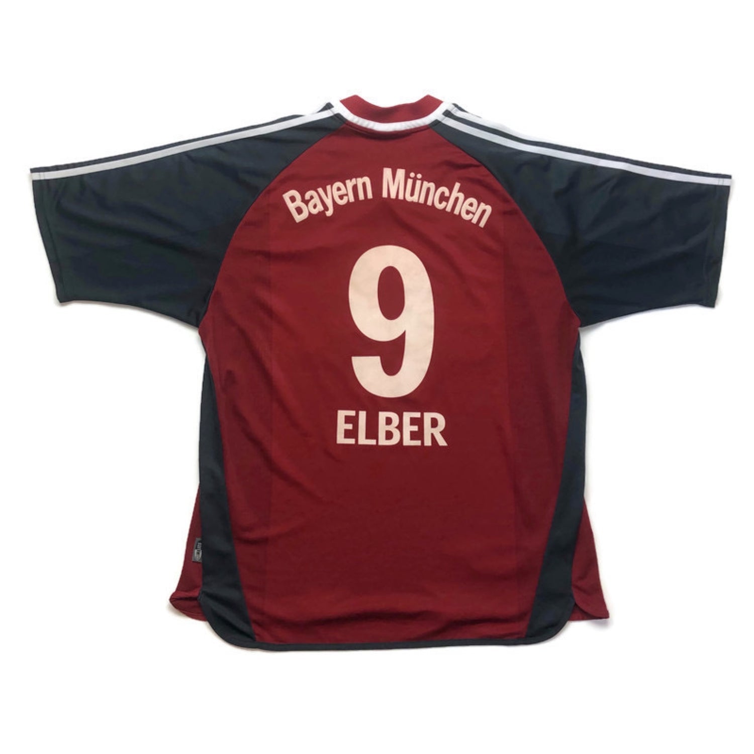 BAYERN MUNICH 2001/02 HOME FOOTBALL SHIRT ‘ELBER #9’ (XL)
