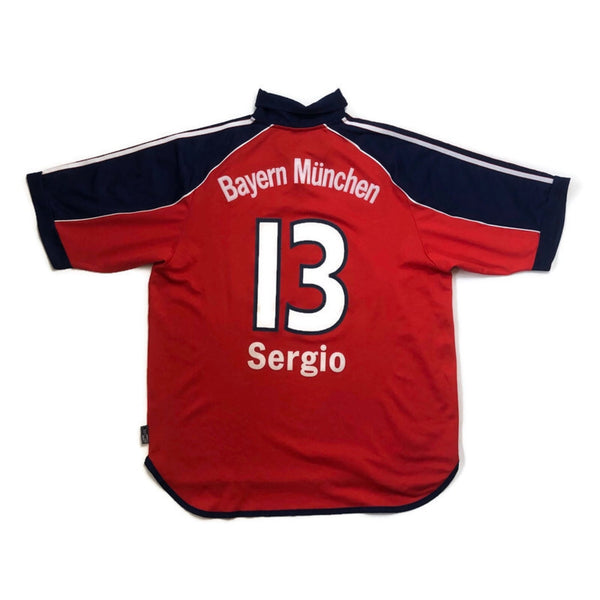 BAYERN MUNICH 1999/01 HOME FOOTBALL SHIRT ‘SERGIO #13’ (L)