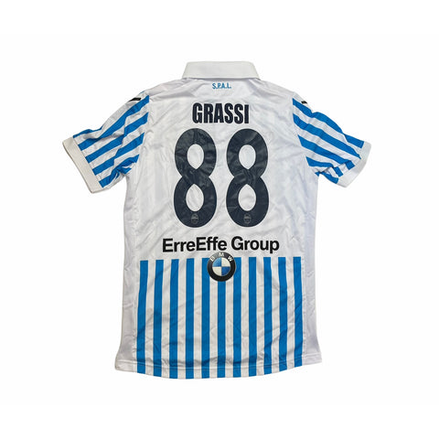 SPAL 2017/18 HOME FOOTBALL SHIRT 'GRASSI #88' (M)