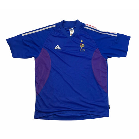 FRANCE 2002/04 HOME FOOTBALL SHIRT (L)