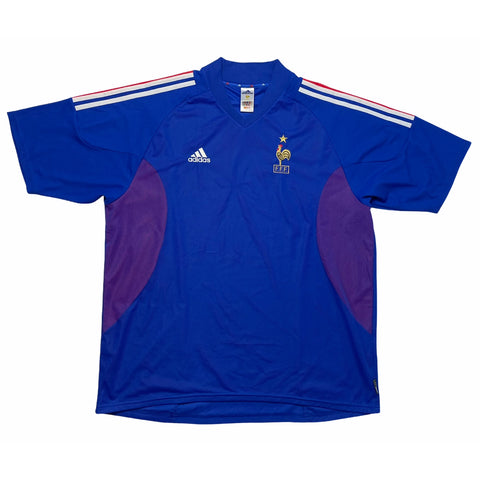 FRANCE 2002/04 HOME FOOTBALL SHIRT (XXL)