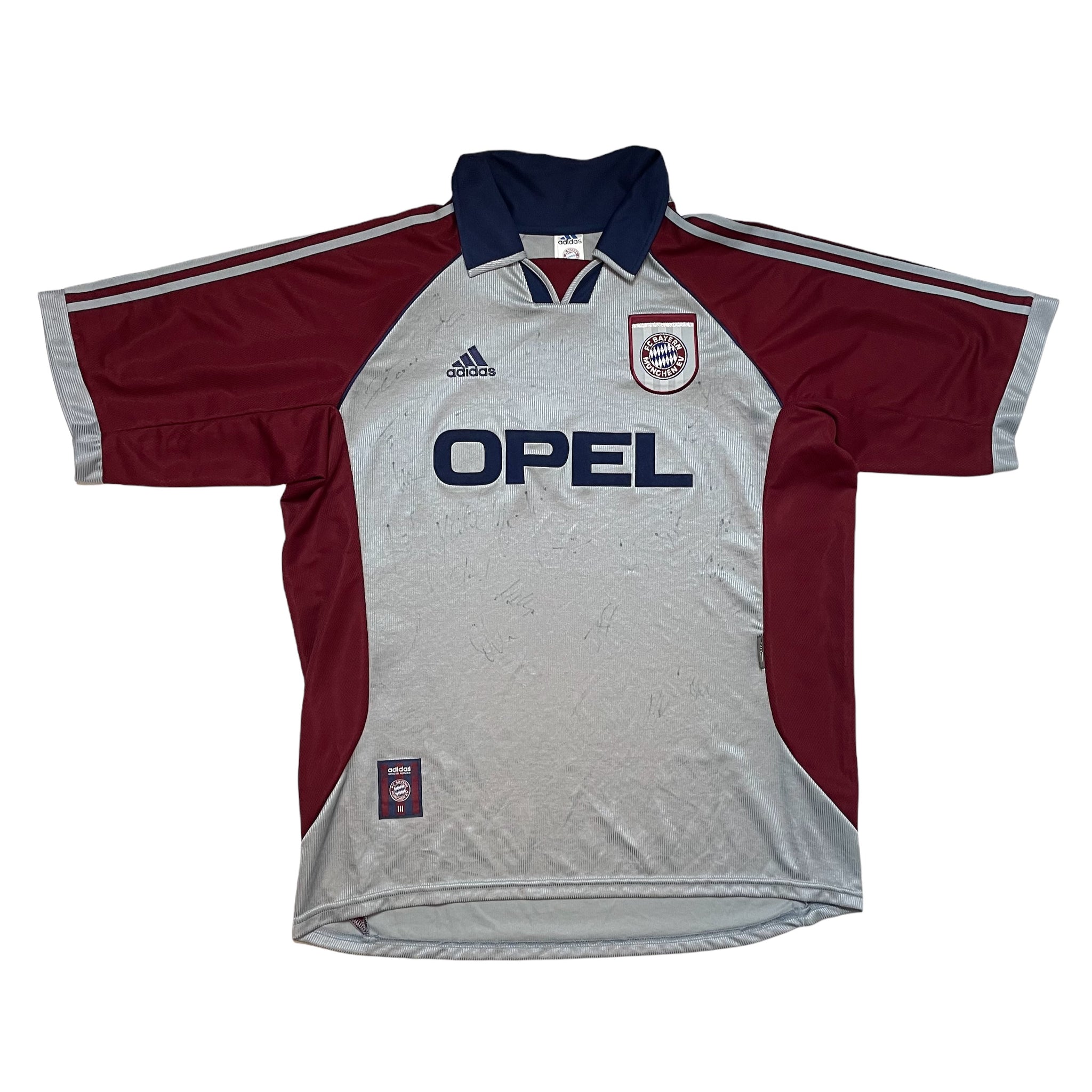 BAYERN MUNICH 1998/99 CHAMPIONS LEAGUE SIGNED FOOTBALL SHIRT (XL)