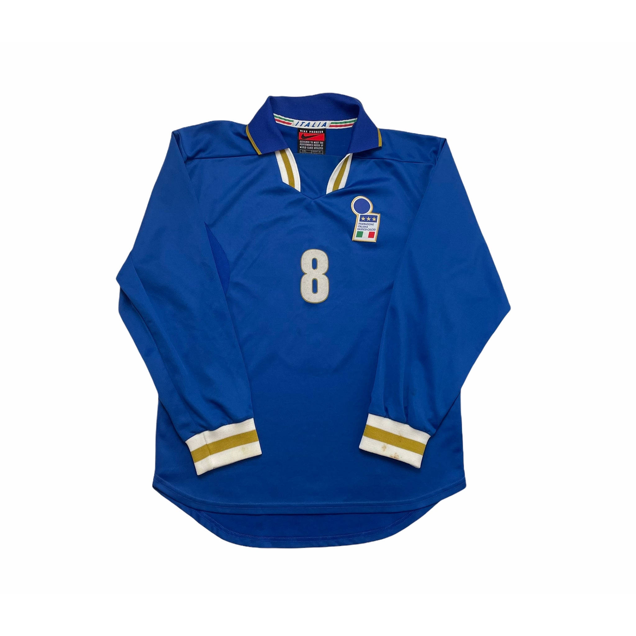 ITALY 1996/97 ‘PLAYER-ISSUE’ HOME LONG SLEEVE FOOTBALL SHIRT ‘#8’ (L)