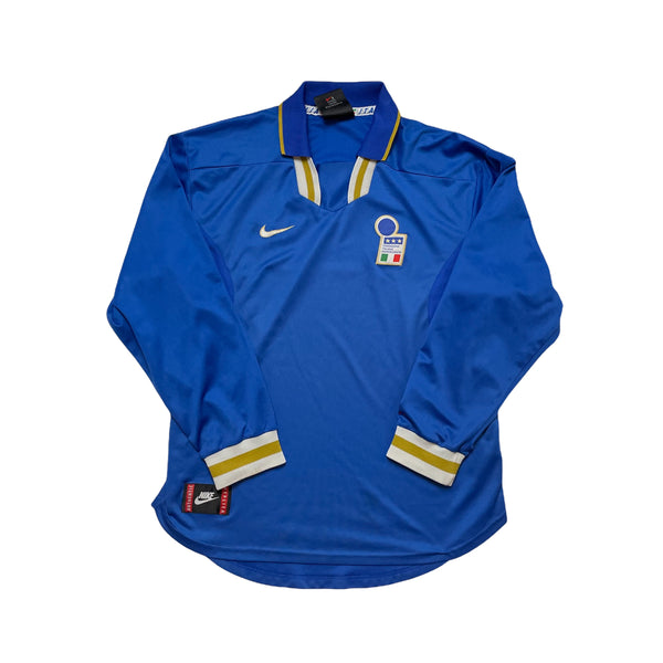 ITALY 1996/97 HOME LONG SLEEVE FOOTBALL SHIRT (XL)