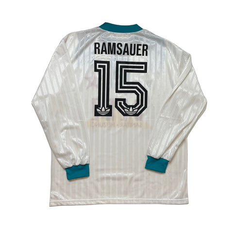 RED STAR ZURICH 1997 CH-CUP LONG SLEEVE FOOTBALL SHIRT ‘RAMSAUER #15’ (XL)