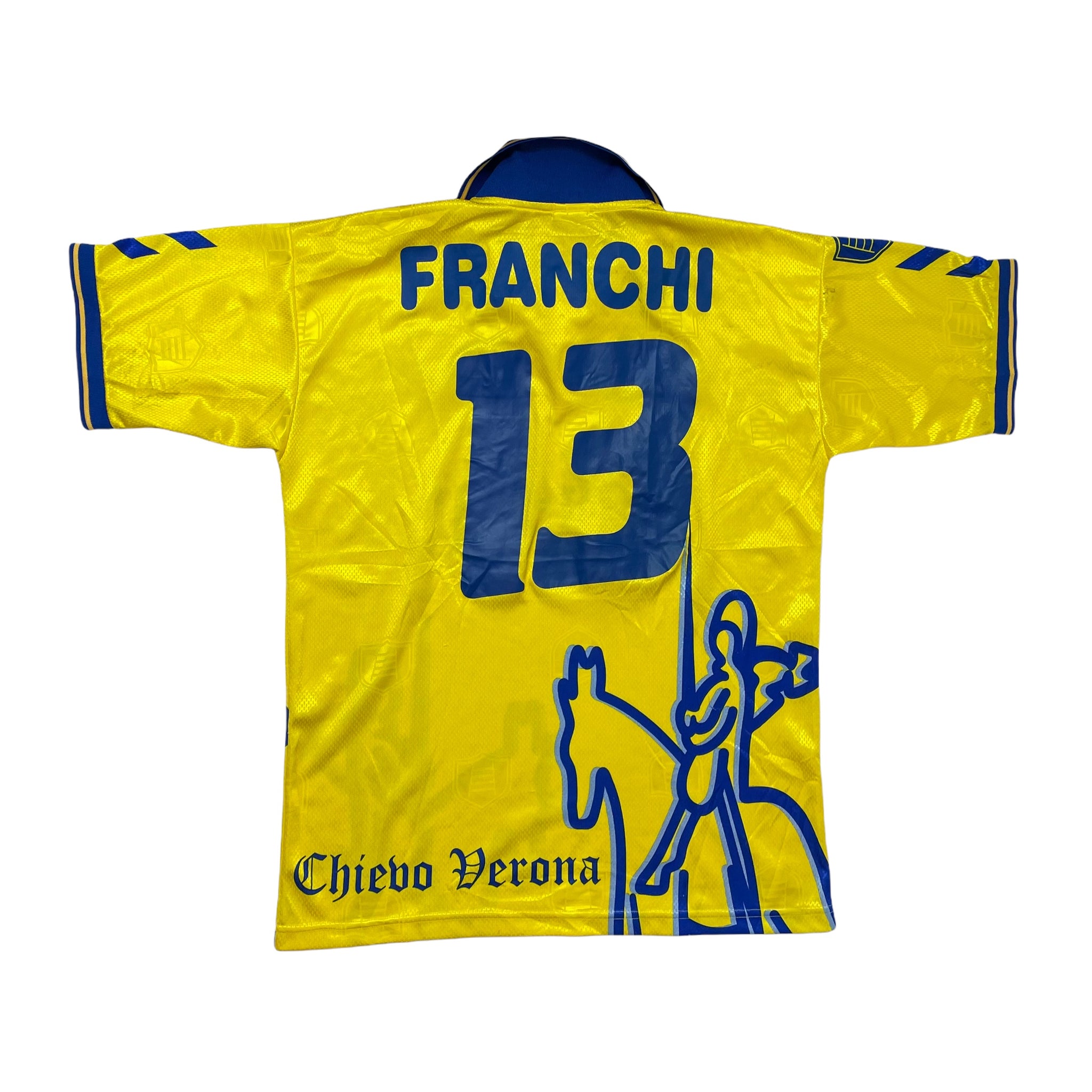 CHIEVO VERONA 2000/01 HOME FOOTBALL SHIRT ‘FRANCHI #13’ (XL)