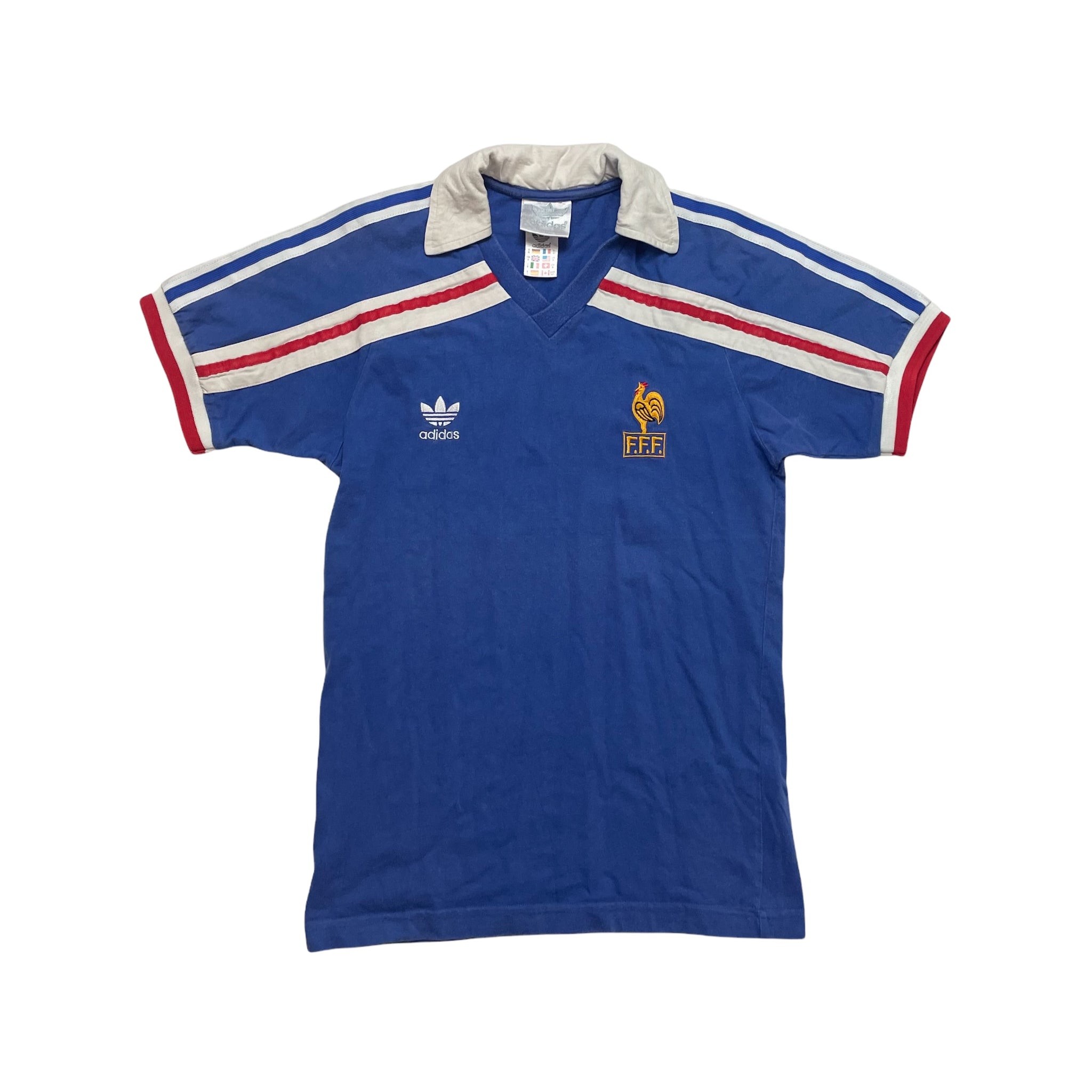 FRANCE 1985/90 HOME FOOTBALL SHIRT (S)