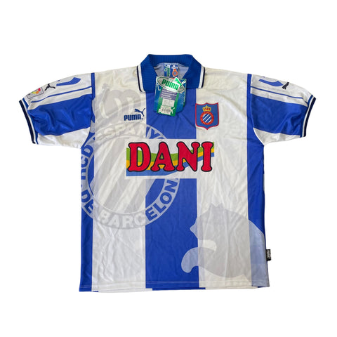 ESPANYOL 1997/98 HOME FOOTBALL SHIRT *BNWT* (XL)