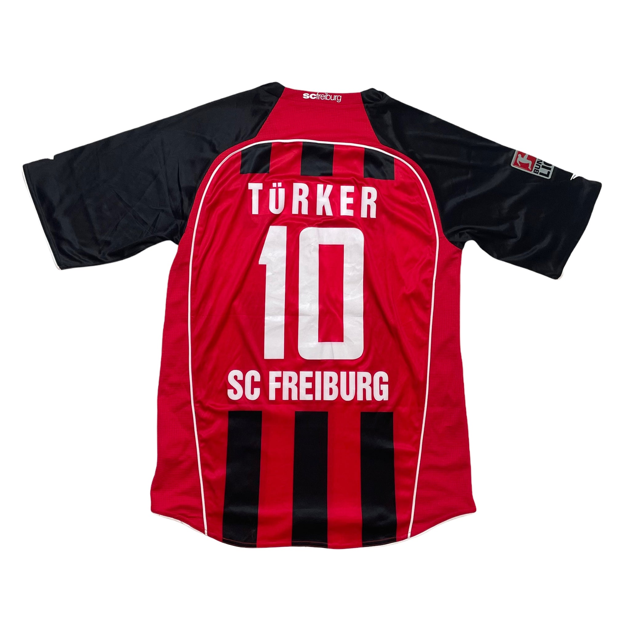 FREIBURG 2008/09 HOME FOOTBALL SHIRT 'TURKER #10' (XL)