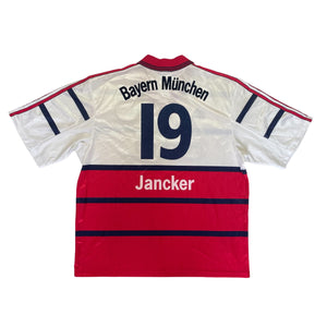 BAYERN MUNICH 1998/00 AWAY FOOTBALL SHIRT ‘JANCKER #19’ (XL)